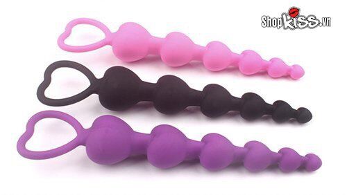 Chuỗi hạt trái tim hậu môn kích thích cực khoái tăng cảm giác