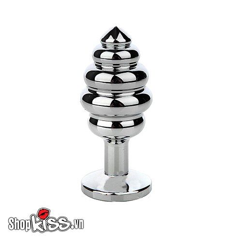 Stainless Steel Spiral Anal Plug Safe Butt Stimulator