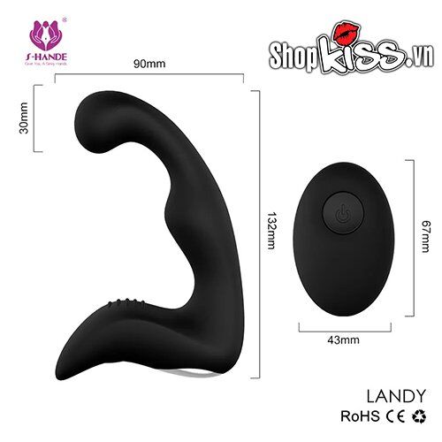 Máy Massage Hậu Môn Tuyến Tiền Liệt Điều Khiển Từ Xa Landy