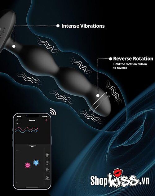 Dụng cụ kích thích hậu môn Lovense Ridge cao cấp điều khiển app dễ dùng