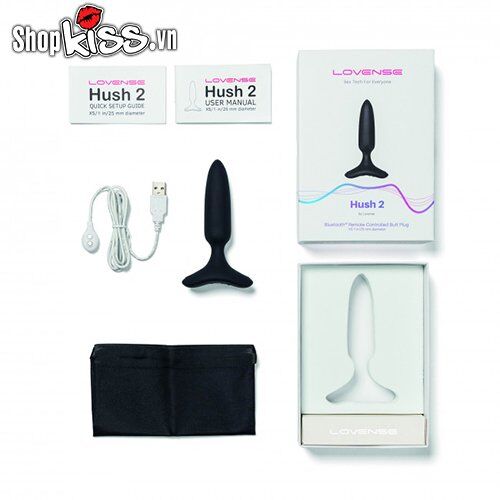Dụng cụ Lovense Hush 2 kích thích hậu môn điều khiển app tiện lợi