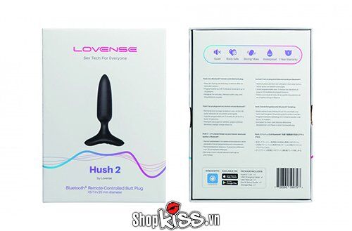 Dụng cụ Lovense Hush 2 kích thích hậu môn điều khiển app tiện lợi