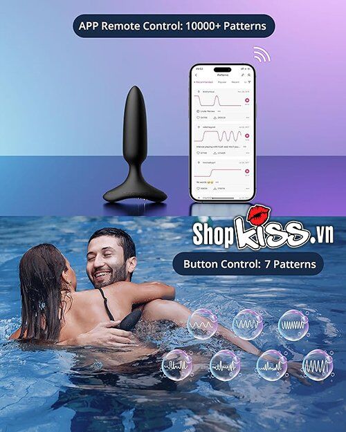 Dụng cụ Lovense Hush 2 kích thích hậu môn điều khiển app tiện lợi