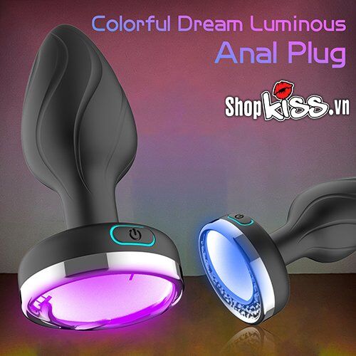 Phích cắm hậu môn Colorful Dream phát sáng dễ dùng hấp dẫn