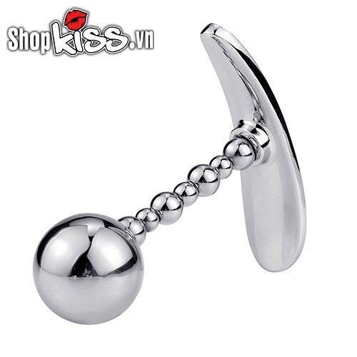 Phân phối Dụng cụ kích thích hậu môn bằng kim loại dạng bóng tròn và chuỗi hạt Anal Plug chính hãng