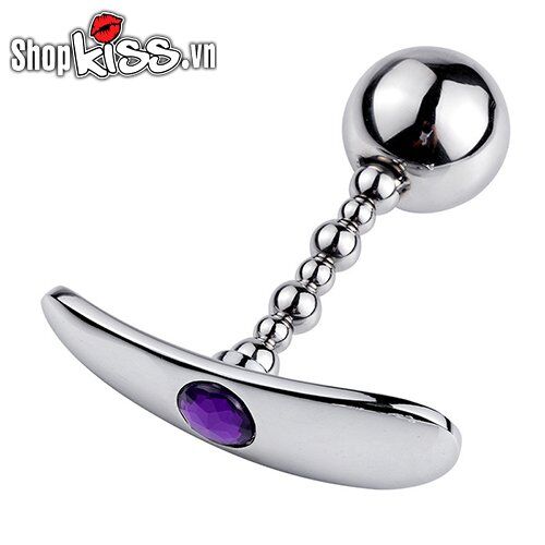  Phân phối Dụng cụ kích thích hậu môn bằng kim loại dạng bóng tròn và chuỗi hạt Anal Plug chính hãng