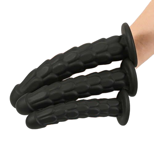 Bộ 3 dương vật giả silicone vảy cá kích thích hậu môn cực đã 