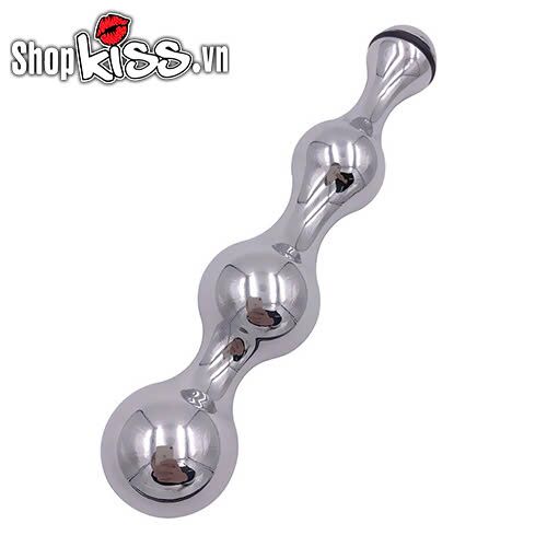 Dụng cụ hậu môn kim loại Anal Plug Beads kích thích cực khoái
