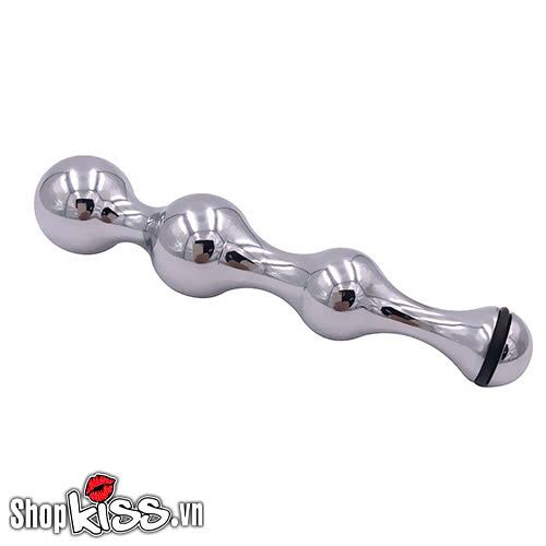 Dụng cụ hậu môn kim loại Anal Plug Beads kích thích cực khoái