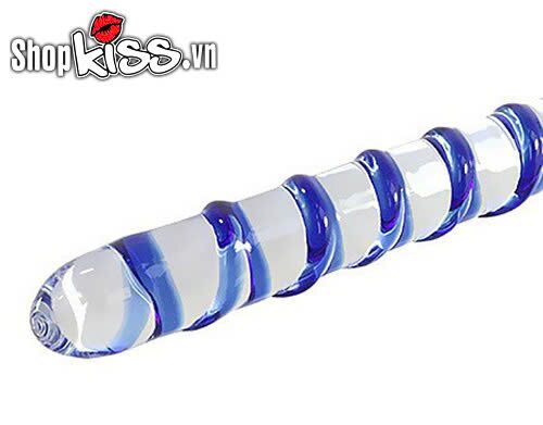 Dụng Cụ Kích Thích Hậu Môn 2 Đầu Thủy Tinh Cao Cấp An Toàn