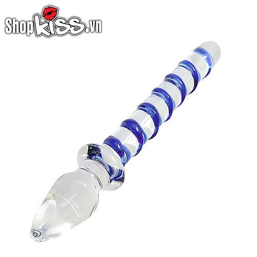 Dụng Cụ Kích Thích Hậu Môn 2 Đầu Thủy Tinh Cao Cấp An Toàn