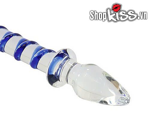Dụng Cụ Kích Thích Hậu Môn 2 Đầu Thủy Tinh Cao Cấp An Toàn