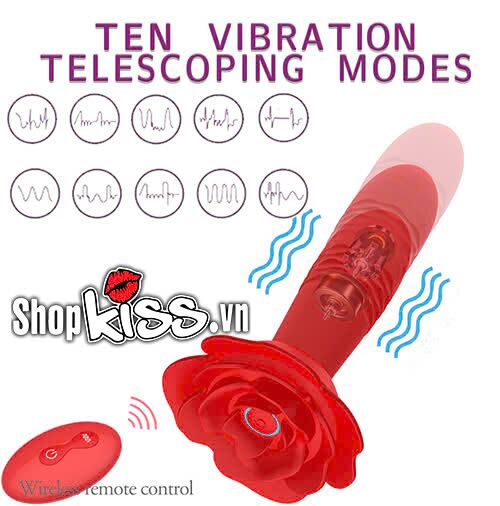  Sỉ Dụng cụ kích thích hậu môn rung thụt Rose Anal Plug cao cấp