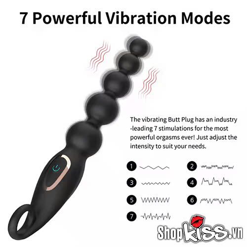  Phân phối Dụng cụ kích thích hậu môn dạng chuỗi rung 7 tần số giá rẻ