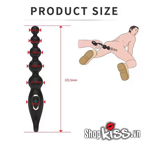 7 Frequency Prostate Anal Beads Silicone Massage Toy
