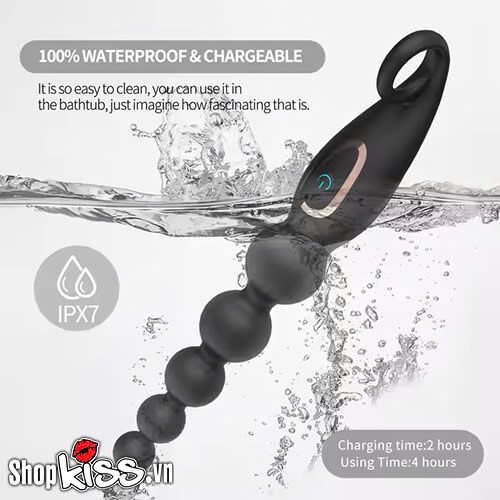 7 Frequency Prostate Anal Beads Silicone Massage Toy