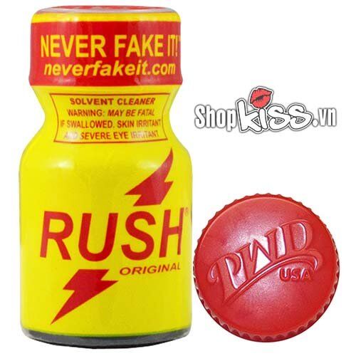 Rush poppers vàng 10ml kích thích mạnh, an toàn giúp quan hệ dễ dàng