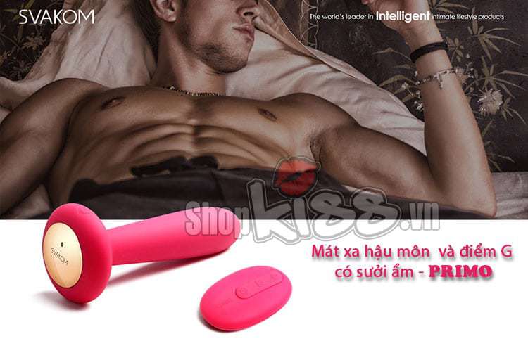 Máy Massage Hậu Môn Svakom PRIMO Có Sưởi Ấm - Tặng Kèm Dầu Massage