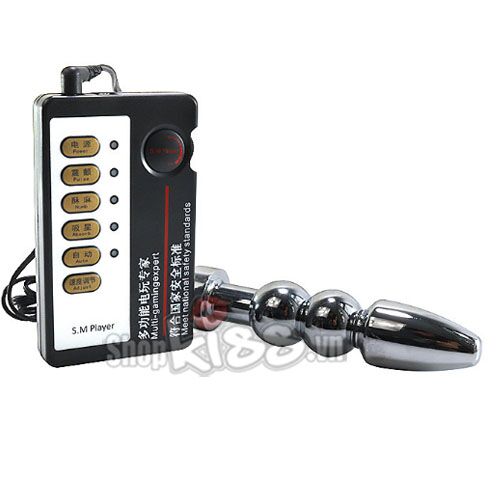 Dụng cụ kích thích hậu môn xung điện inox an toàn tăng khoái cảm