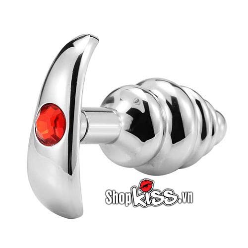 Sỉ Phích cắm hậu môn đính đá hình Xoắn Ốc – Thép không gỉ hàng mới về Sỉ Phích cắm hậu môn đính đá hình Xoắn Ốc – Thép không gỉ hàng mới về