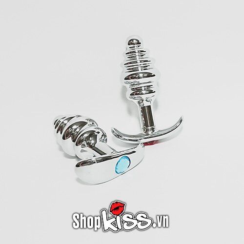 Sỉ Phích cắm hậu môn đính đá hình Xoắn Ốc – Thép không gỉ hàng mới về Sỉ Phích cắm hậu môn đính đá hình Xoắn Ốc – Thép không gỉ hàng mới về