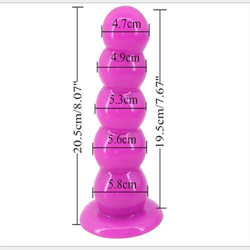 Large Beaded Waterproof Wall Mount Anal Plug For Intense Massage