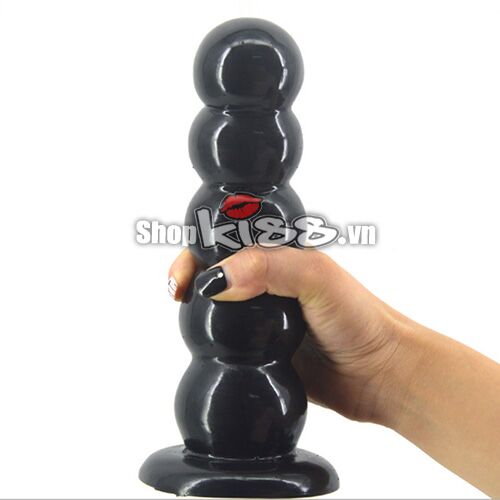Large Beaded Waterproof Wall Mount Anal Plug For Intense Massage