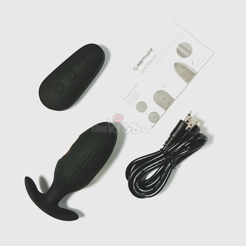 Dụng cụ xung điện hậu môn mạ vàng 24K Pretty Love Kelly kích thích mạnh mẽ