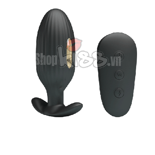 Dụng cụ xung điện hậu môn mạ vàng 24K Pretty Love Kelly kích thích mạnh mẽ