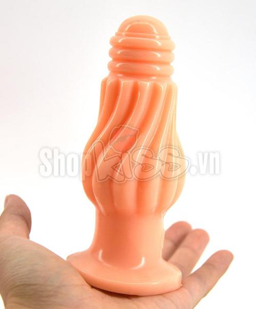 Twisted Anal Stimulator Flexible Non-Vibrating PVC Safe Toy