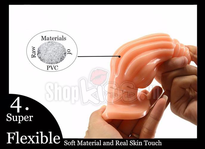 Twisted Anal Stimulator Flexible Non-Vibrating PVC Safe Toy