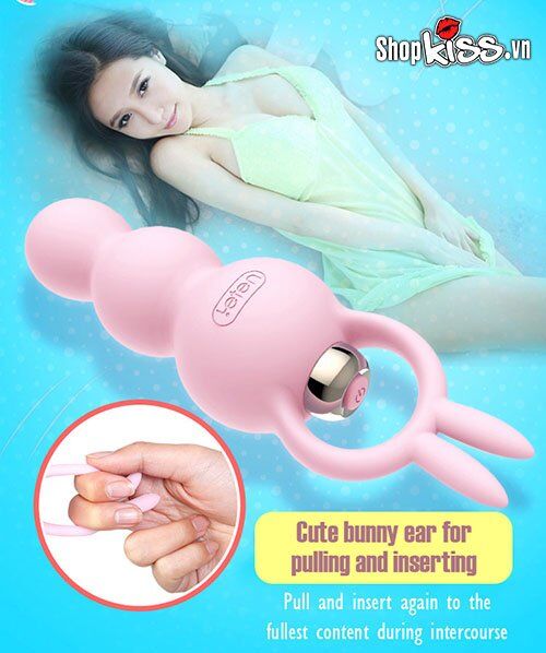 Dụng cụ hậu môn Leten rung mạnh tai thỏ kích thích siêu phê