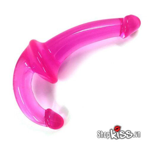 Dương Vật Silicone 2 Đầu Mềm Mại Cho Cặp Đôi Đồng Tính An Toàn