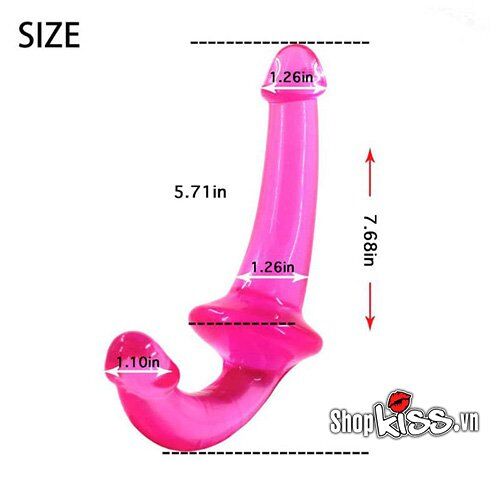 Dương Vật Silicone 2 Đầu Mềm Mại Cho Cặp Đôi Đồng Tính An Toàn