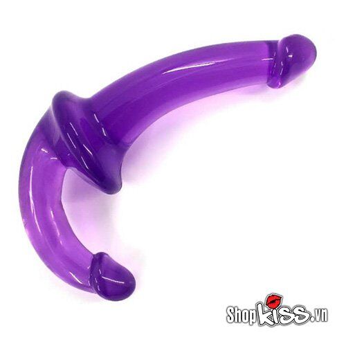 Dương Vật Silicone 2 Đầu Mềm Mại Cho Cặp Đôi Đồng Tính An Toàn