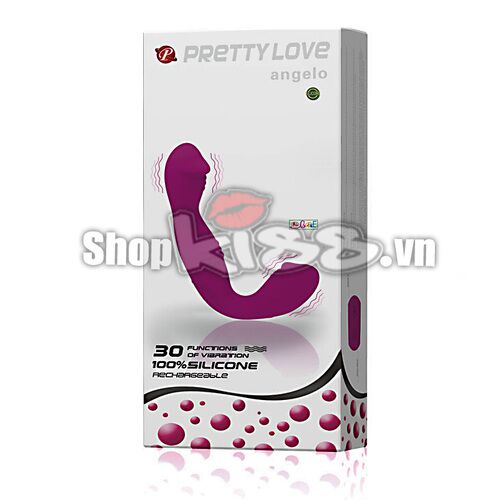 Dương Vật Giả Silicon Hai Đầu 30 Chế Độ Rung Prettylove Angelo