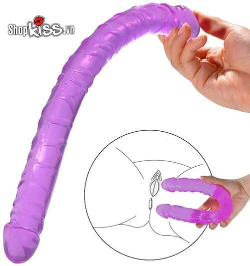 Dương Vật Silicon 2 Đầu Mềm Dài Kích Thích Sinh Lý Hiệu Quả
