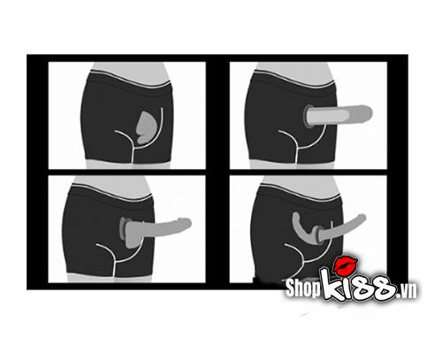 Quần lót gắn dương vật siêu tiện lợi, thoải mái, kích thích