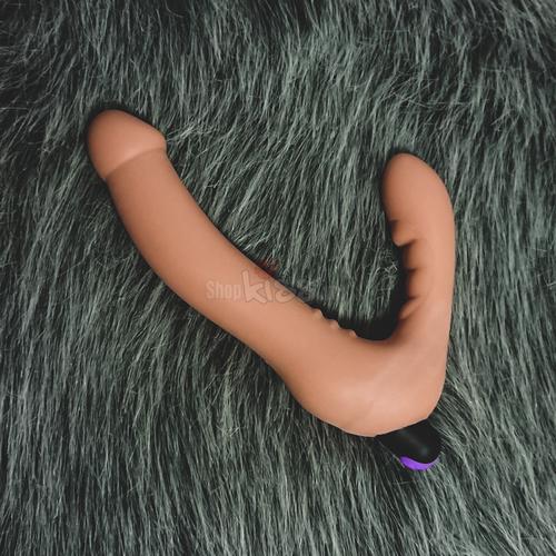 Dương vật 2 đầu LoveToy siêu mềm mịn có rung điều khiển xa giá tốt