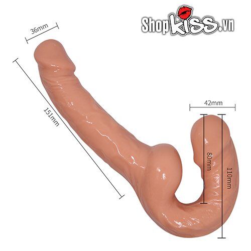 Dương vật giả 2 đầu Les Strapless Strap-on kích thích mạnh