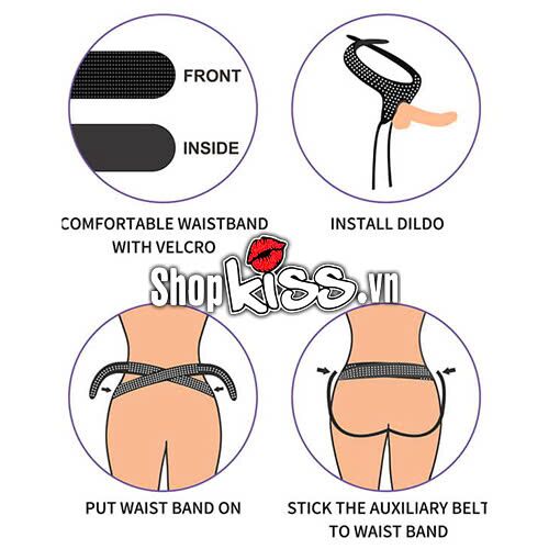 Quần Đai Đeo Dương Vật Lovetoy Ingen Polka Dots Les