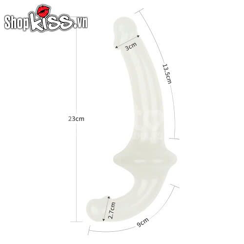 dương vật giả 2 đầu phát quang lovetoy lumino play kích thích cực mạnh cho les