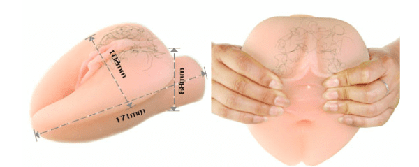 Âm đạo giả silicon có lông như thật rung mạnh giá tốt