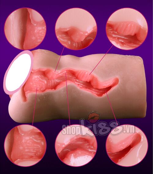 Âm đạo giả silicon mềm mại chống thấm kích thích nam thủ dâm