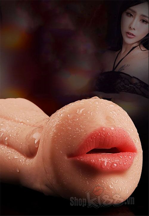 Âm Đạo Giả Hai Đầu Silicone TPE Môi Xinh Bướm Hồng Dùng Nhiều Lần