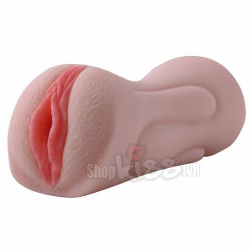 Âm Đạo Giả Hai Đầu Silicone TPE Môi Xinh Bướm Hồng Dùng Nhiều Lần 
