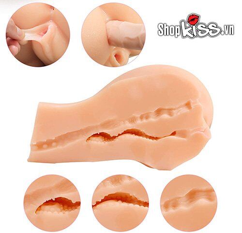 Âm đạo giả silicon mông mini chân thật sextoy nam thủ dâm