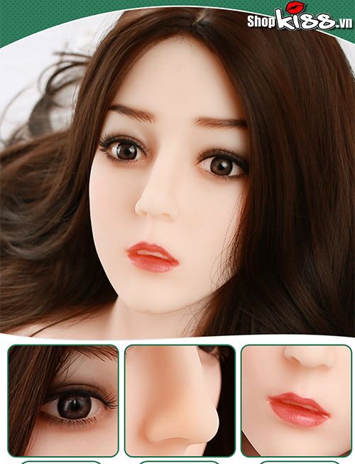 Búp Bê Tình Dục Bán Thân Mặt Vú To Silicone TPE Cao Cấp