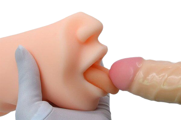 Âm đạo giả hình miệng silicon mềm mại nam giới giải tỏa sinh lý như Oral sex 