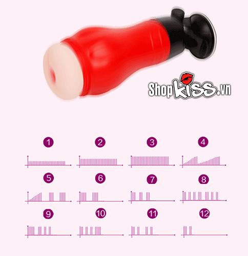 Siêu phẩm cốc thủ dâm hậu môn rung 12 chế độ, bám tường cực đỉnh